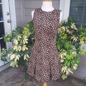 Michael Kors Animal Print Midi Dress